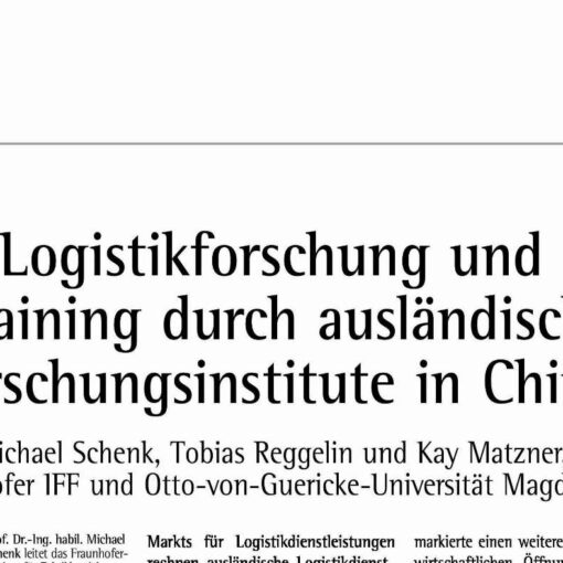 Logistikforschung und -training durch ausländische Forschungsinstitute in China